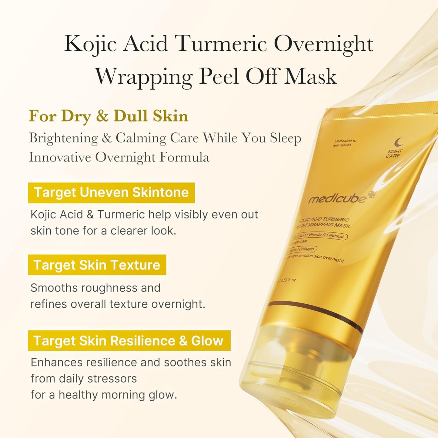 Kojic Acid Turmeric Night Wrapping Mask (75ml)