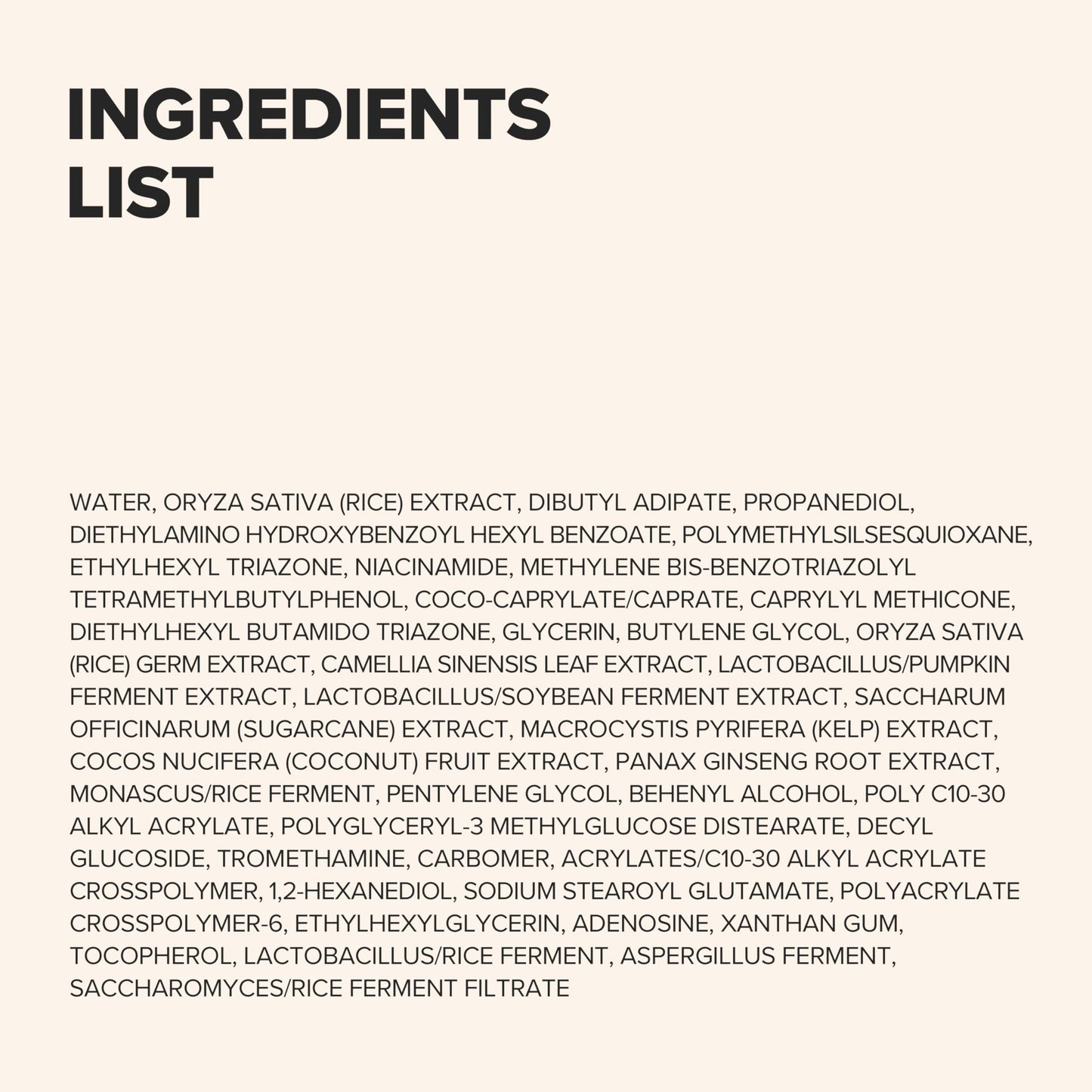 Beauty of Joseon Relief Sun : Rice + Probiotics SPF 50+ PA++++